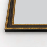 Cornice Classica su Misura - Modello Galleria Borghese Noce Foglia Oro